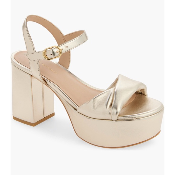 Stuart Weitzman Everly Block Heel Platform Sandal Sz US 9.5 - Picture 1 of 14